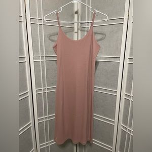 Ribbed Spaghetti Strap Dress